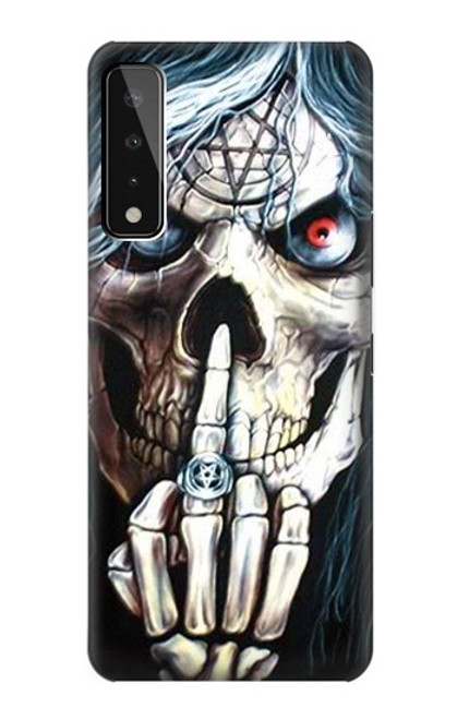 W0222 Skull Pentagram Hard Case and Leather Flip Case For LG Stylo 7 4G