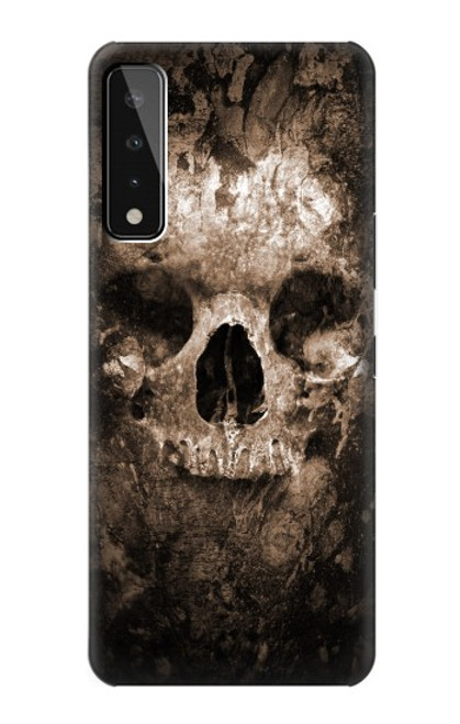 W0552 Skull Hard Case and Leather Flip Case For LG Stylo 7 4G