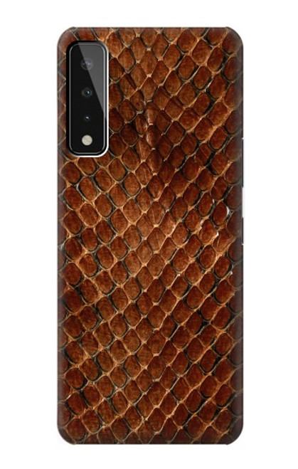 W0555 Snake Skin Hard Case and Leather Flip Case For LG Stylo 7 4G