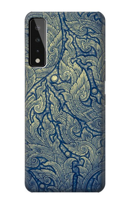 W0568 Thai Art Hard Case and Leather Flip Case For LG Stylo 7 4G