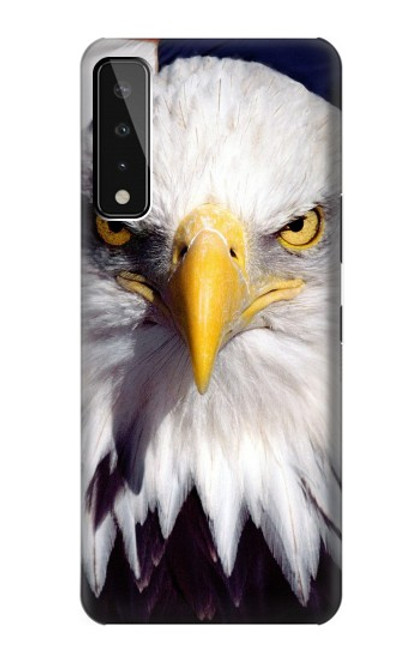 W0854 Eagle American Hard Case and Leather Flip Case For LG Stylo 7 4G