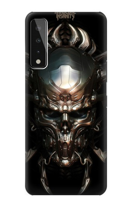 W1027 Hardcore Metal Skull Hard Case and Leather Flip Case For LG Stylo 7 4G