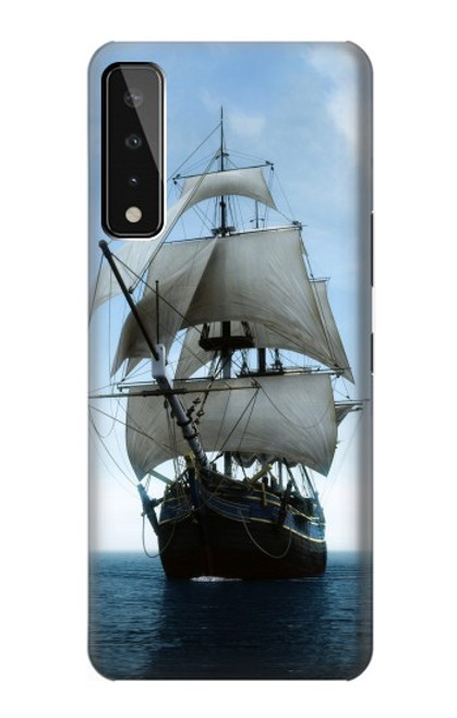 W1096 Sailing Ship in an Ocean Hard Case and Leather Flip Case For LG Stylo 7 4G