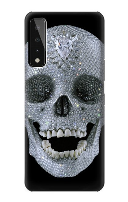 W1286 Diamond Skull Hard Case and Leather Flip Case For LG Stylo 7 4G