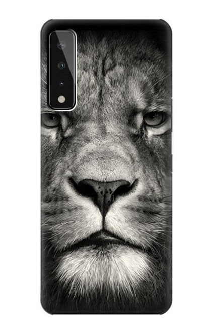 W1352 Lion Face Hard Case and Leather Flip Case For LG Stylo 7 4G