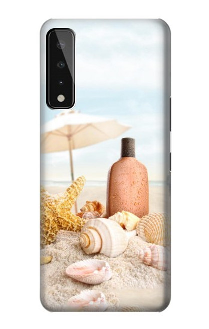 W1425 Seashells on The Beach Hard Case and Leather Flip Case For LG Stylo 7 4G