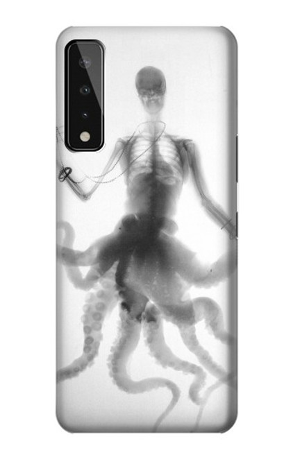 W1432 Skull Octopus X-ray Hard Case and Leather Flip Case For LG Stylo 7 4G