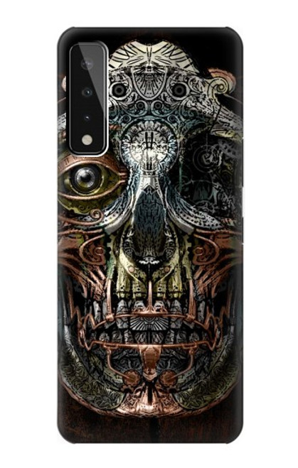 W1685 Steampunk Skull Head Hard Case and Leather Flip Case For LG Stylo 7 4G