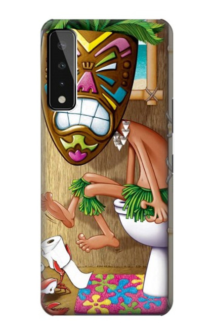 W1702 Tiki Man Toilet Hard Case and Leather Flip Case For LG Stylo 7 4G