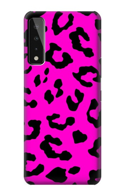 W1850 Pink Leopard Pattern Hard Case and Leather Flip Case For LG Stylo 7 4G