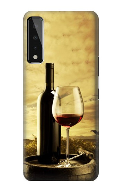 W2042 A Grape Vineyard Grapes Bottle Red Wine Hard Case and Leather Flip Case For LG Stylo 7 4G