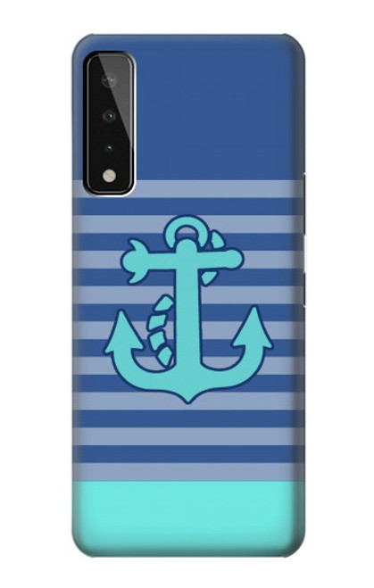 W2081 Nautical Anchor Hard Case and Leather Flip Case For LG Stylo 7 4G