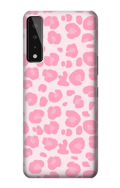 W2213 Pink Leopard Pattern Hard Case and Leather Flip Case For LG Stylo 7 4G