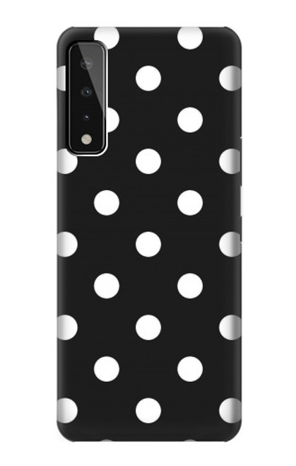 W2299 Black Polka Dots Hard Case and Leather Flip Case For LG Stylo 7 4G