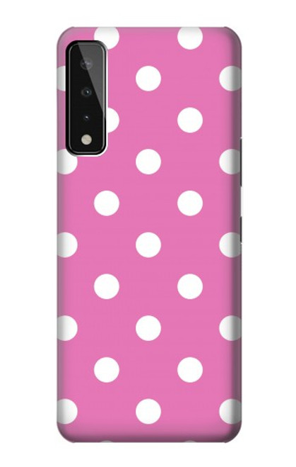 W2358 Pink Polka Dots Hard Case and Leather Flip Case For LG Stylo 7 4G