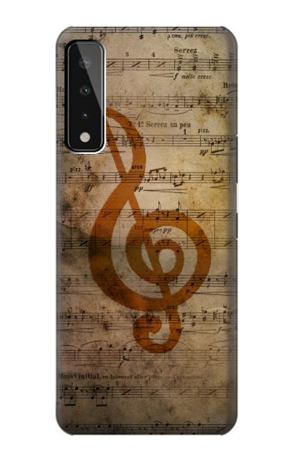 W2368 Sheet Music Notes Hard Case and Leather Flip Case For LG Stylo 7 4G