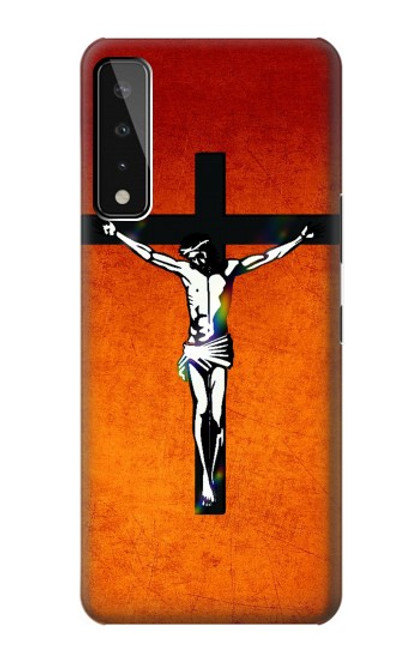 W2421 Jesus Christ On The Cross Hard Case and Leather Flip Case For LG Stylo 7 4G