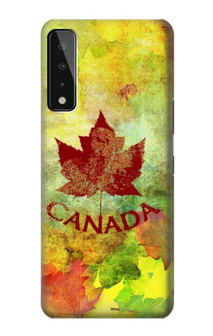 W2523 Canada Autumn Maple Leaf Hard Case and Leather Flip Case For LG Stylo 7 4G