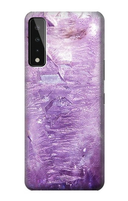 W2690 Amethyst Crystals Graphic Printed Hard Case and Leather Flip Case For LG Stylo 7 4G