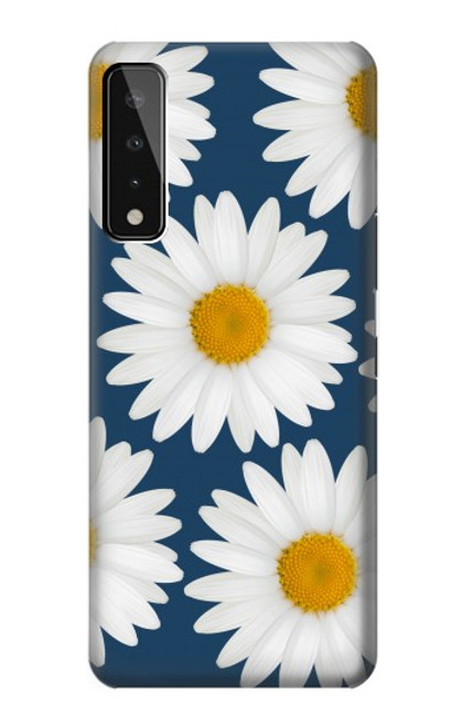 W3009 Daisy Blue Hard Case and Leather Flip Case For LG Stylo 7 4G