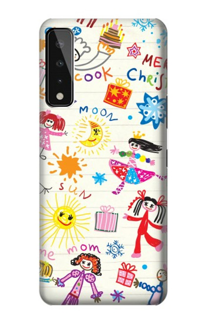 W3280 Kids Drawing Hard Case and Leather Flip Case For LG Stylo 7 4G
