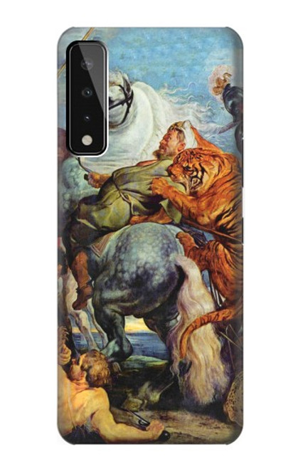 W3331 Peter Paul Rubens Tiger und Lowenjagd Hard Case and Leather Flip Case For LG Stylo 7 4G