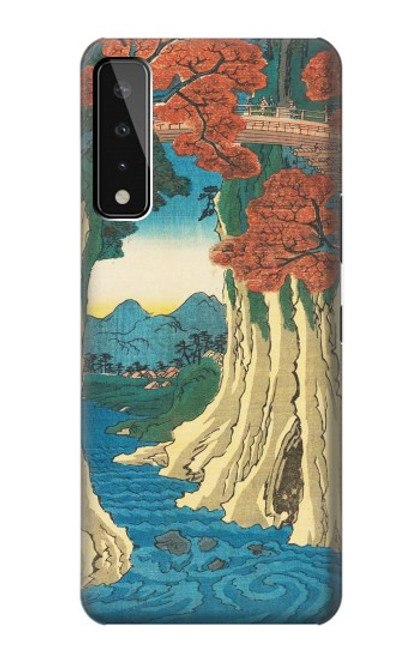 W3348 Utagawa Hiroshige The Monkey Bridge Hard Case and Leather Flip Case For LG Stylo 7 4G