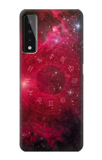 W3368 Zodiac Red Galaxy Hard Case and Leather Flip Case For LG Stylo 7 4G