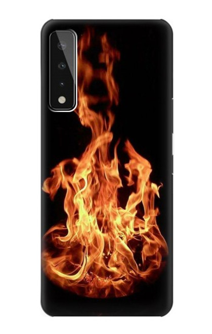 W3379 Fire Frame Hard Case and Leather Flip Case For LG Stylo 7 4G