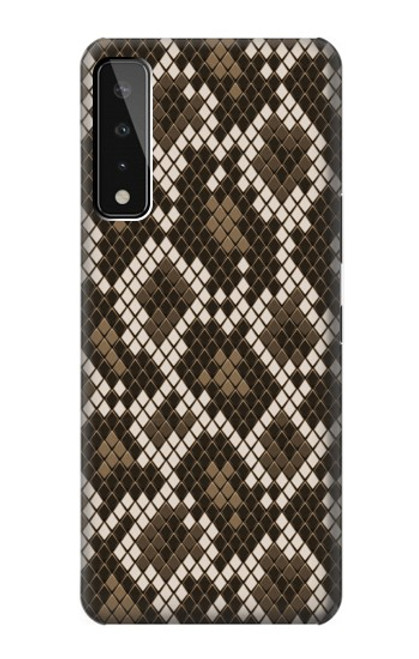 W3389 Seamless Snake Skin Pattern Graphic Hard Case and Leather Flip Case For LG Stylo 7 4G