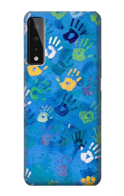 W3403 Hand Print Hard Case and Leather Flip Case For LG Stylo 7 4G