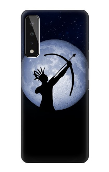 W3489 Indian Hunter Moon Hard Case and Leather Flip Case For LG Stylo 7 4G