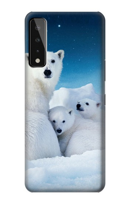 W0285 Polar Bear Family Arctic Hard Case and Leather Flip Case For LG Stylo 7 5G