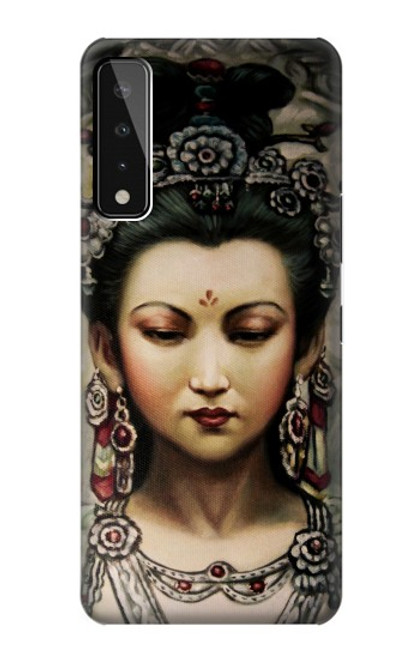 W0681 Guan Yin Hard Case and Leather Flip Case For LG Stylo 7 5G