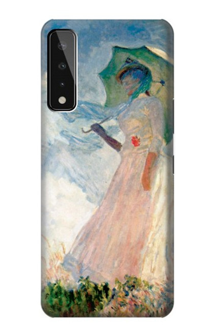 W0998 Claude Monet Woman with a Parasol Hard Case and Leather Flip Case For LG Stylo 7 5G