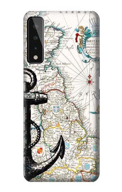 W1962 Nautical Chart Hard Case and Leather Flip Case For LG Stylo 7 5G