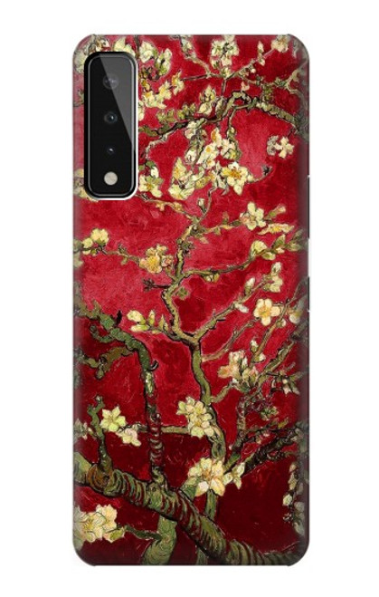 W2414 Red Blossoming Almond Tree Van Gogh Hard Case and Leather Flip Case For LG Stylo 7 5G