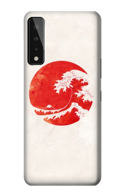 W3237 Waves Japan Flag Hard Case and Leather Flip Case For LG Stylo 7 5G