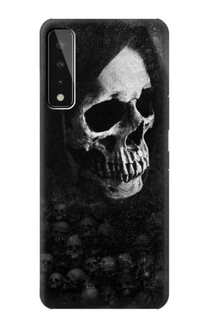 W3333 Death Skull Grim Reaper Hard Case and Leather Flip Case For LG Stylo 7 5G