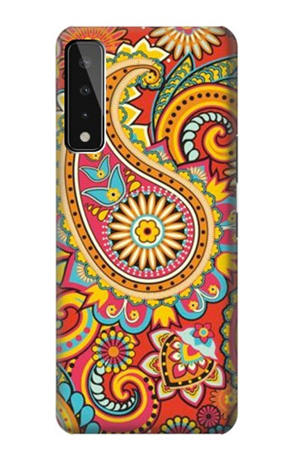 W3402 Floral Paisley Pattern Seamless Hard Case and Leather Flip Case For LG Stylo 7 5G