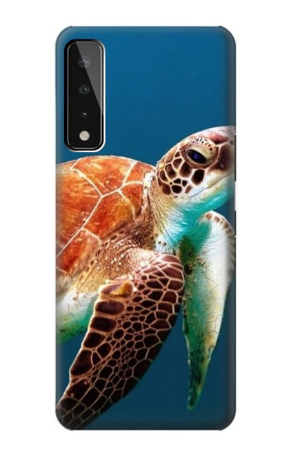 W3497 Green Sea Turtle Hard Case and Leather Flip Case For LG Stylo 7 5G