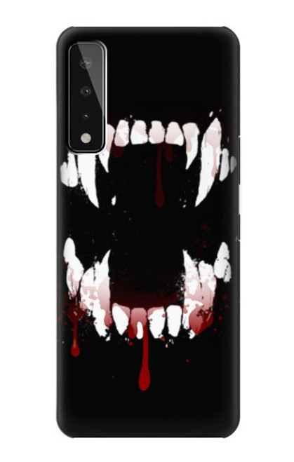 W3527 Vampire Teeth Bloodstain Hard Case and Leather Flip Case For LG Stylo 7 5G