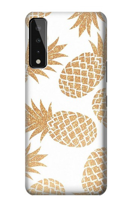W3718 Seamless Pineapple Hard Case and Leather Flip Case For LG Stylo 7 5G
