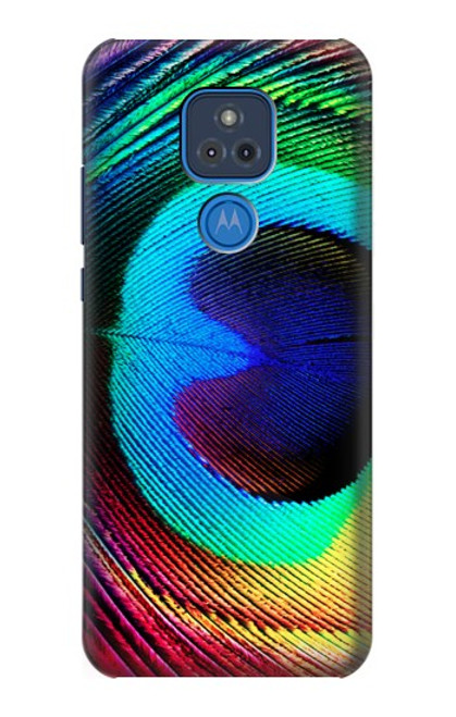 W0511 Peacock Hard Case and Leather Flip Case For Motorola Moto G Play (2021)