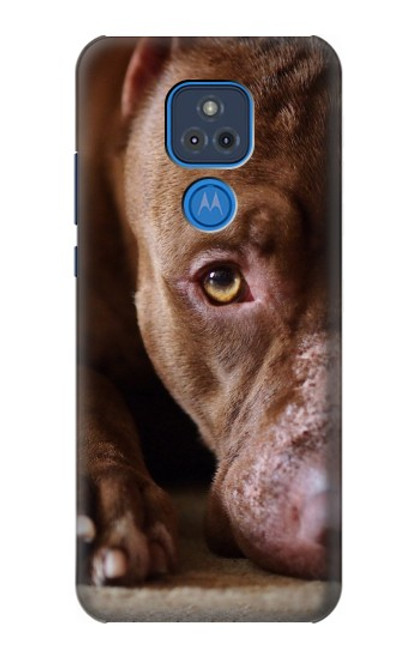 W0519 PitBull Face Hard Case and Leather Flip Case For Motorola Moto G Play (2021)