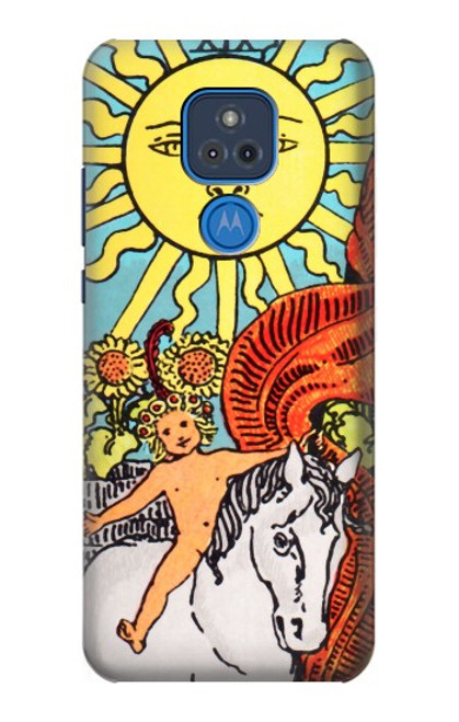 W0565 Tarot Sun Hard Case and Leather Flip Case For Motorola Moto G Play (2021)