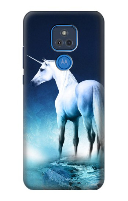 W1130 Unicorn Horse Hard Case and Leather Flip Case For Motorola Moto G Play (2021)