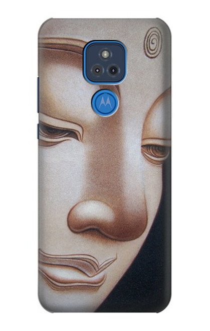 W1255 Buddha Face Hard Case and Leather Flip Case For Motorola Moto G Play (2021)