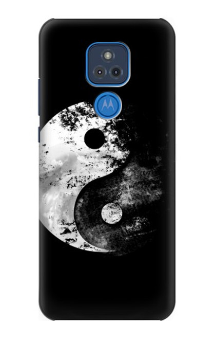 W1372 Moon Yin-Yang Hard Case and Leather Flip Case For Motorola Moto G Play (2021)