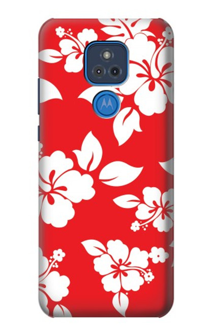 W1949 Hawaiian Hibiscus Pattern Hard Case and Leather Flip Case For Motorola Moto G Play (2021)